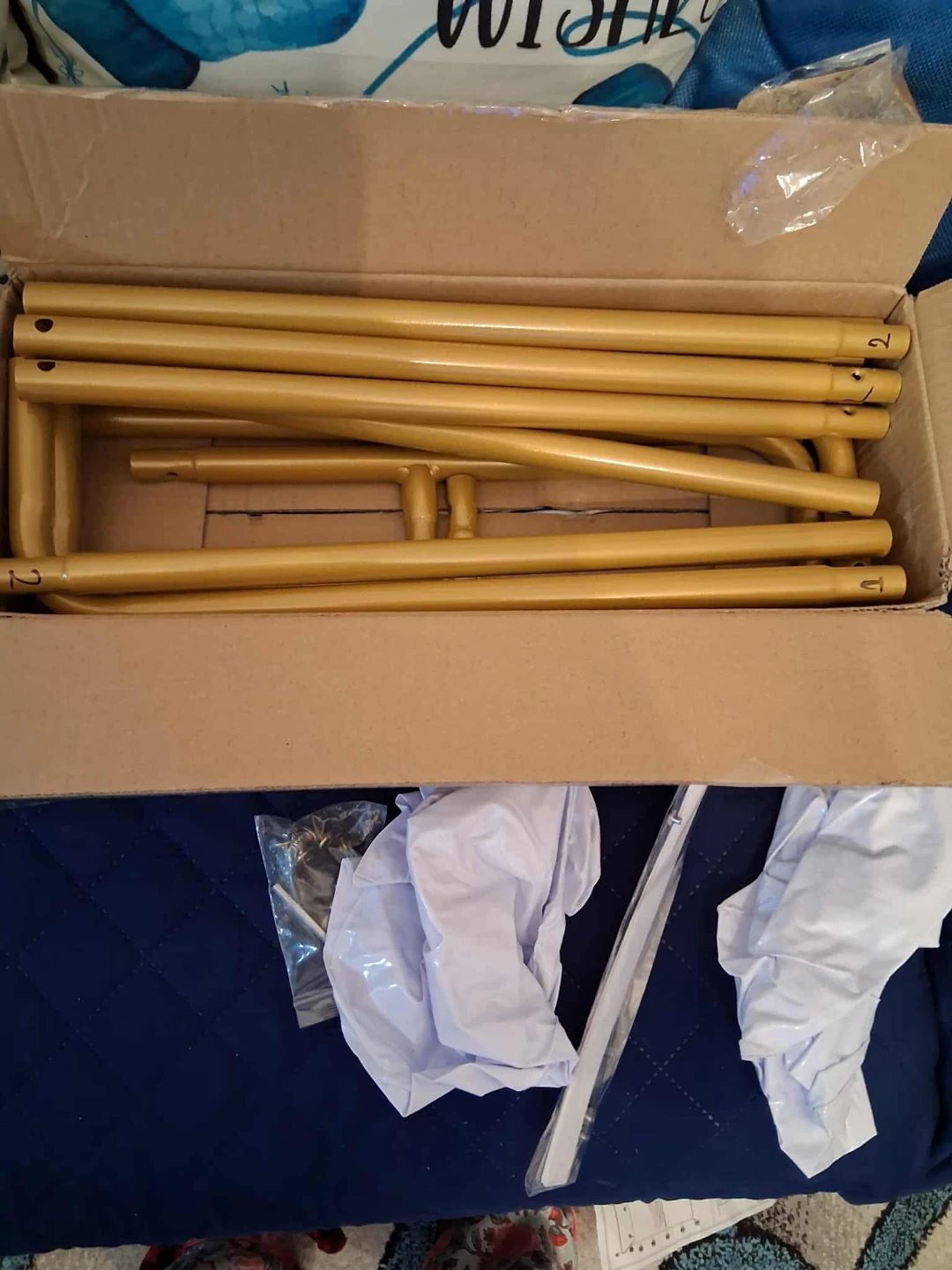 Wedding Sign Holder - Gold - 5.7 FT - New in Box