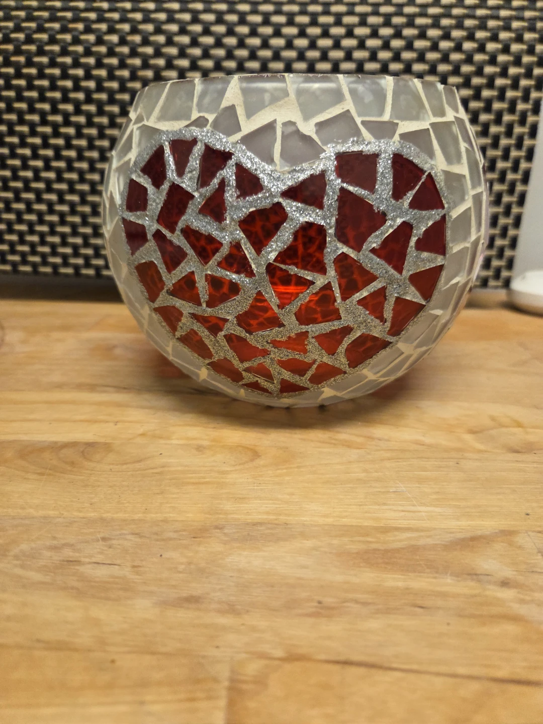 Mosaic Glass Candle Holder - photo 3