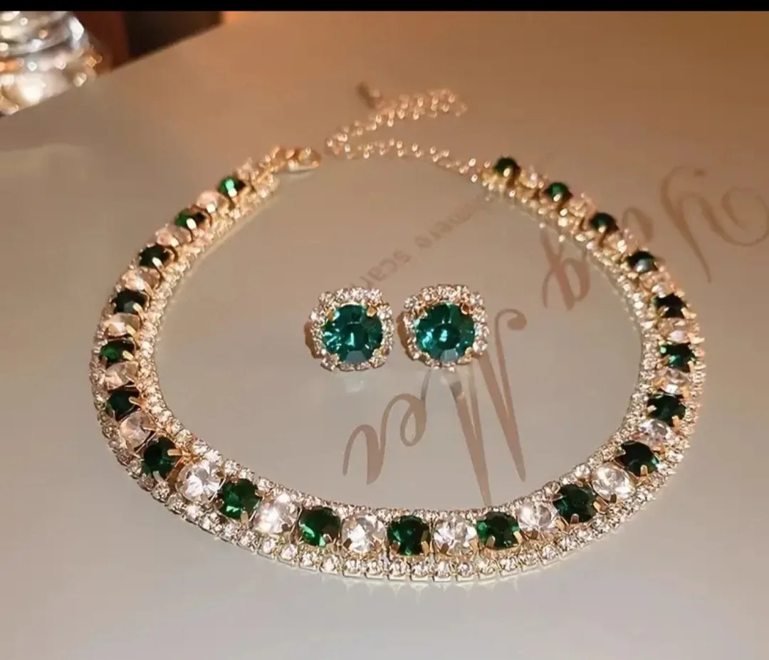 Emerald Green Jewellery Set
