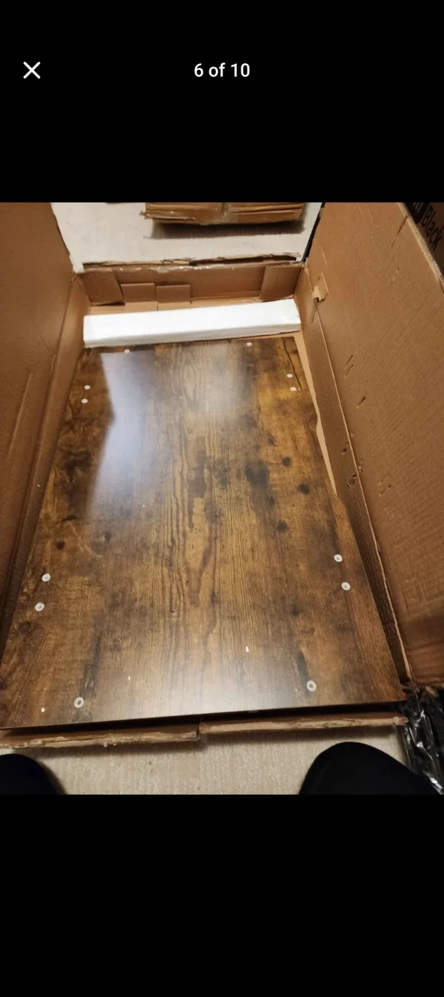 Maihail 40-inch Computer Desk with Drawers - Rustic Brown image indicator(6)