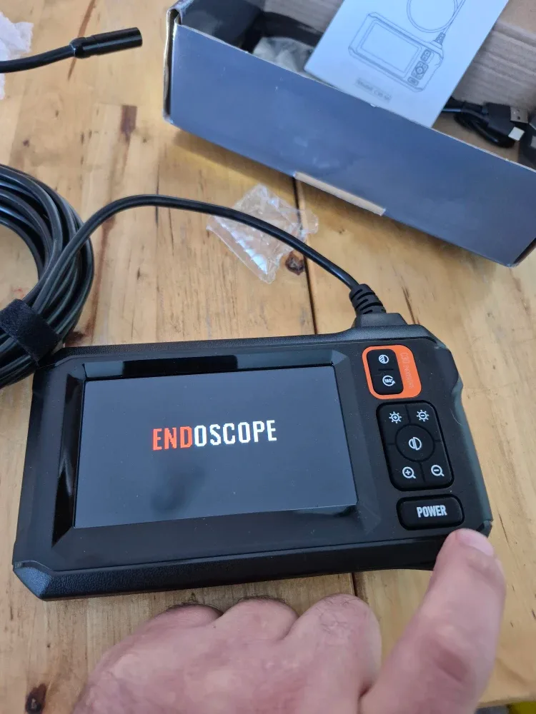 Daxiongmao Endoscope Camera w/ Light, 4.3" IPS Screen