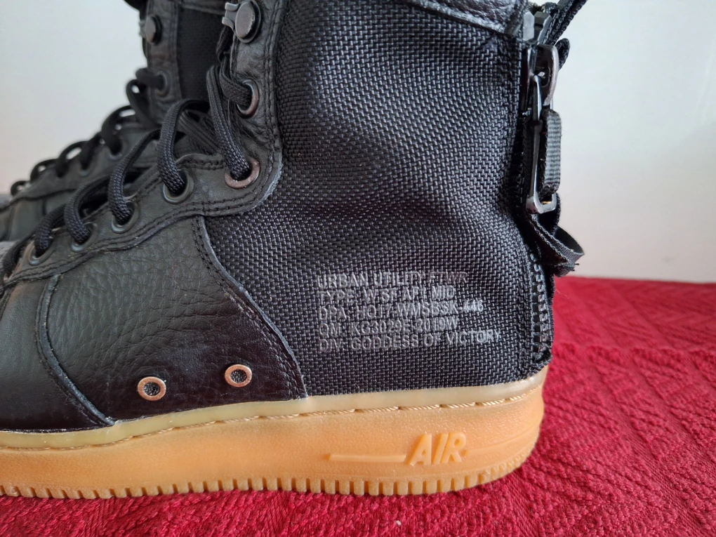 Nike Air Force 1 SF AF1 Mid Black Gum - photo 5