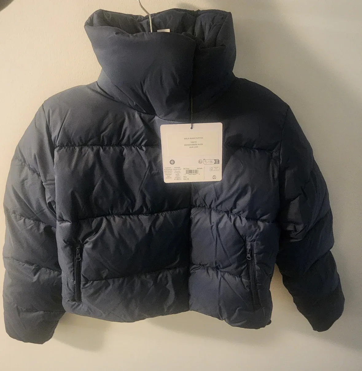 Alo Yoga Gold Rush Puffer Jacket - XS Navy