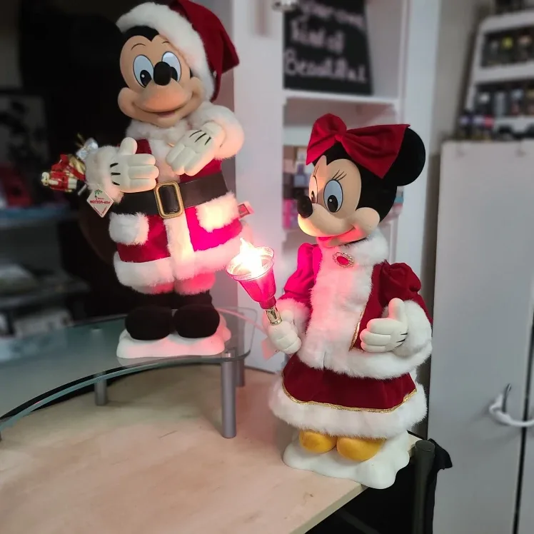 Telco Motion-ette Mickey & Minnie Christmas Figures image indicator(4)