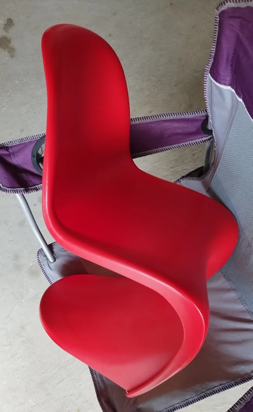 Replica Panton Chair  & Abstract Trees Canvas - photo 2