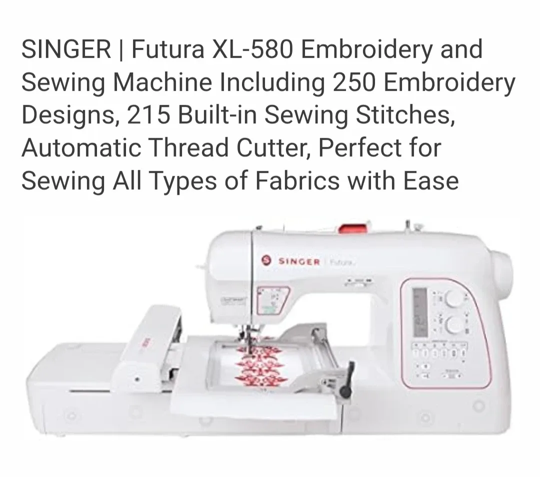Singer Futura XL-580 Embroidery & Sewing Machine
