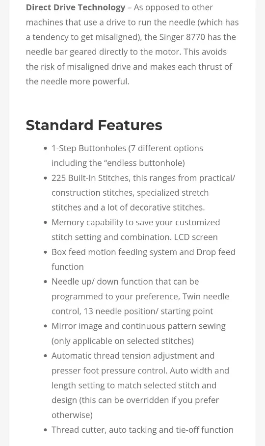 Singer Futura XL-580 Embroidery & Sewing Machine image indicator(2)