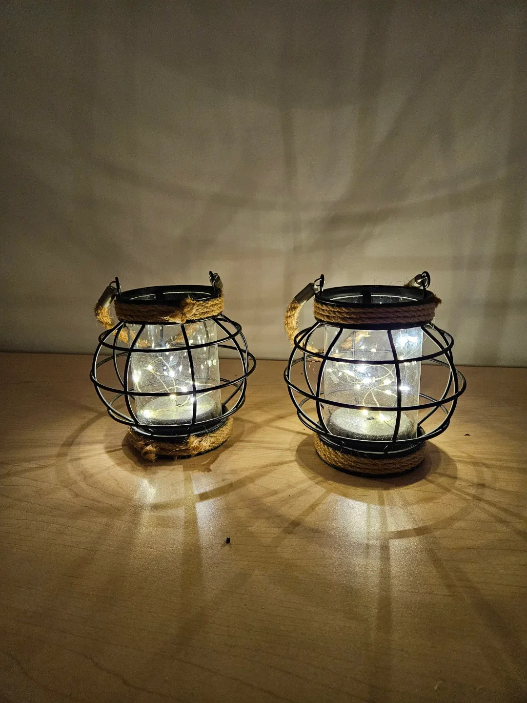 Pair of Decorative Fairy String Light Lanterns image indicator(2)
