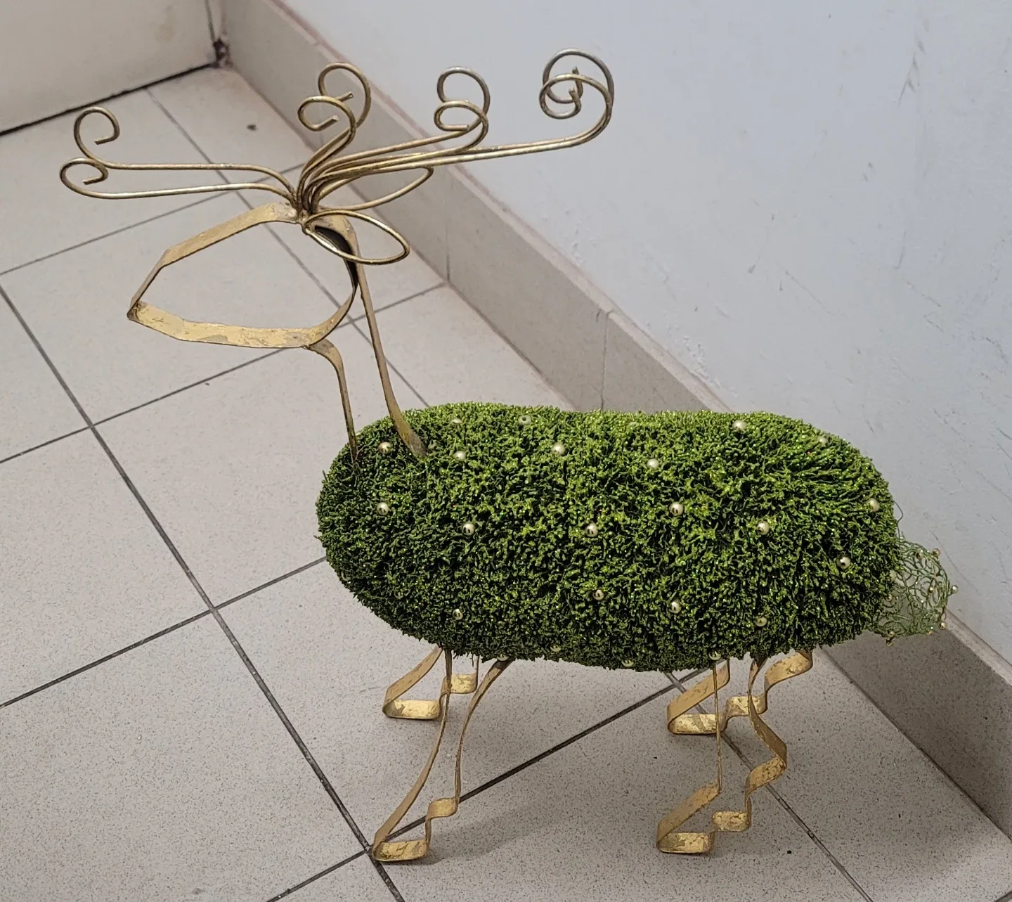 Decorative Moss Reindeer
