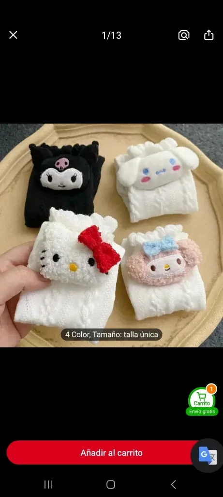 Cute caterpillar Plush Socks - One Size standard image indicator(6)