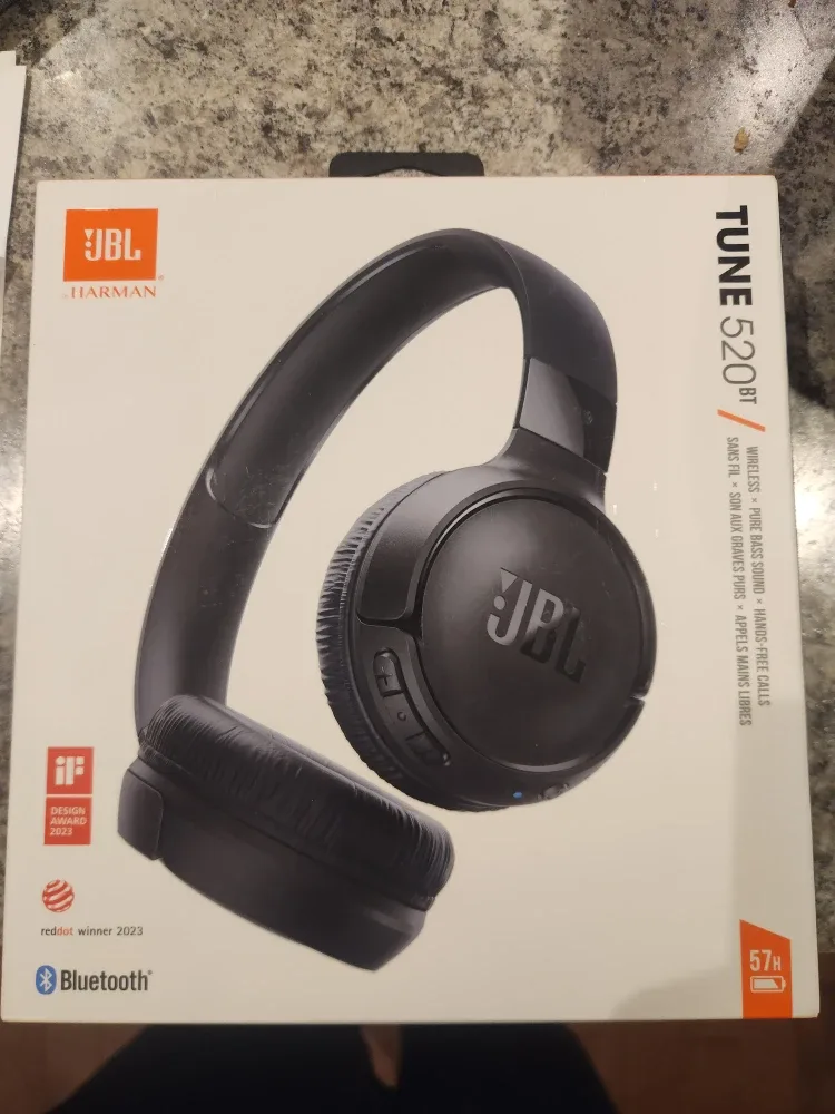 New JBL Tune 520BT Wireless Headphones