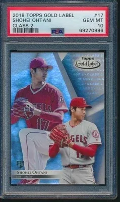 Shohei Ohtani PSA 10 2018 Topps Gold Label Rookie SP