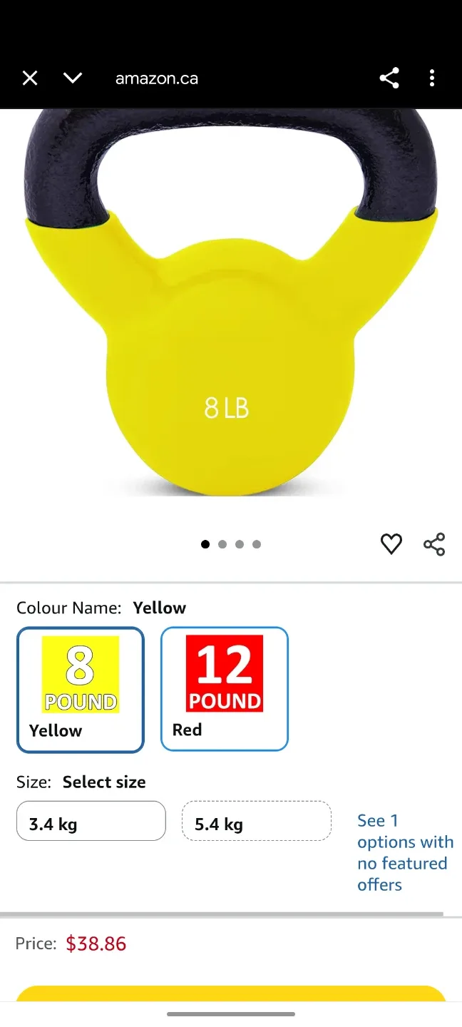 Danskin Kettlebell - 8 lb #Cleanout image indicator(5)