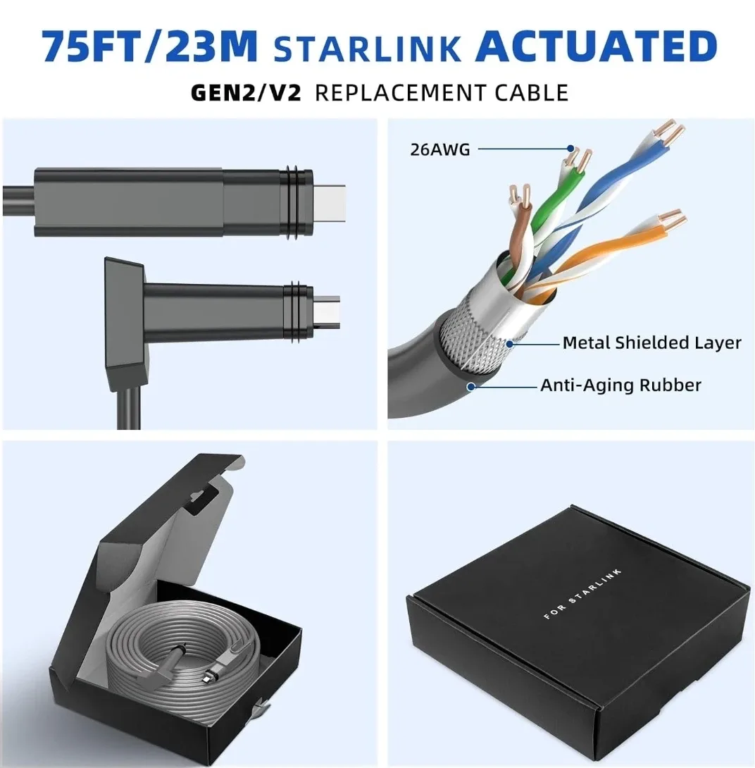 Starlink 75FT/23M Cable for Actuated Gen2/V2 image indicator(5)