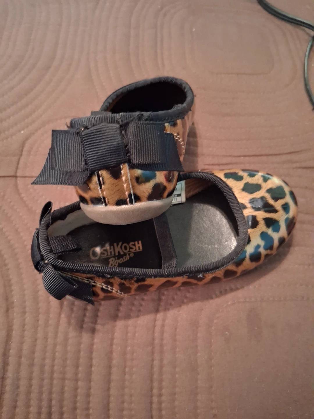 OshKosh B'gosh Leopard Print Ballet Flats - Size 6 - photo 2