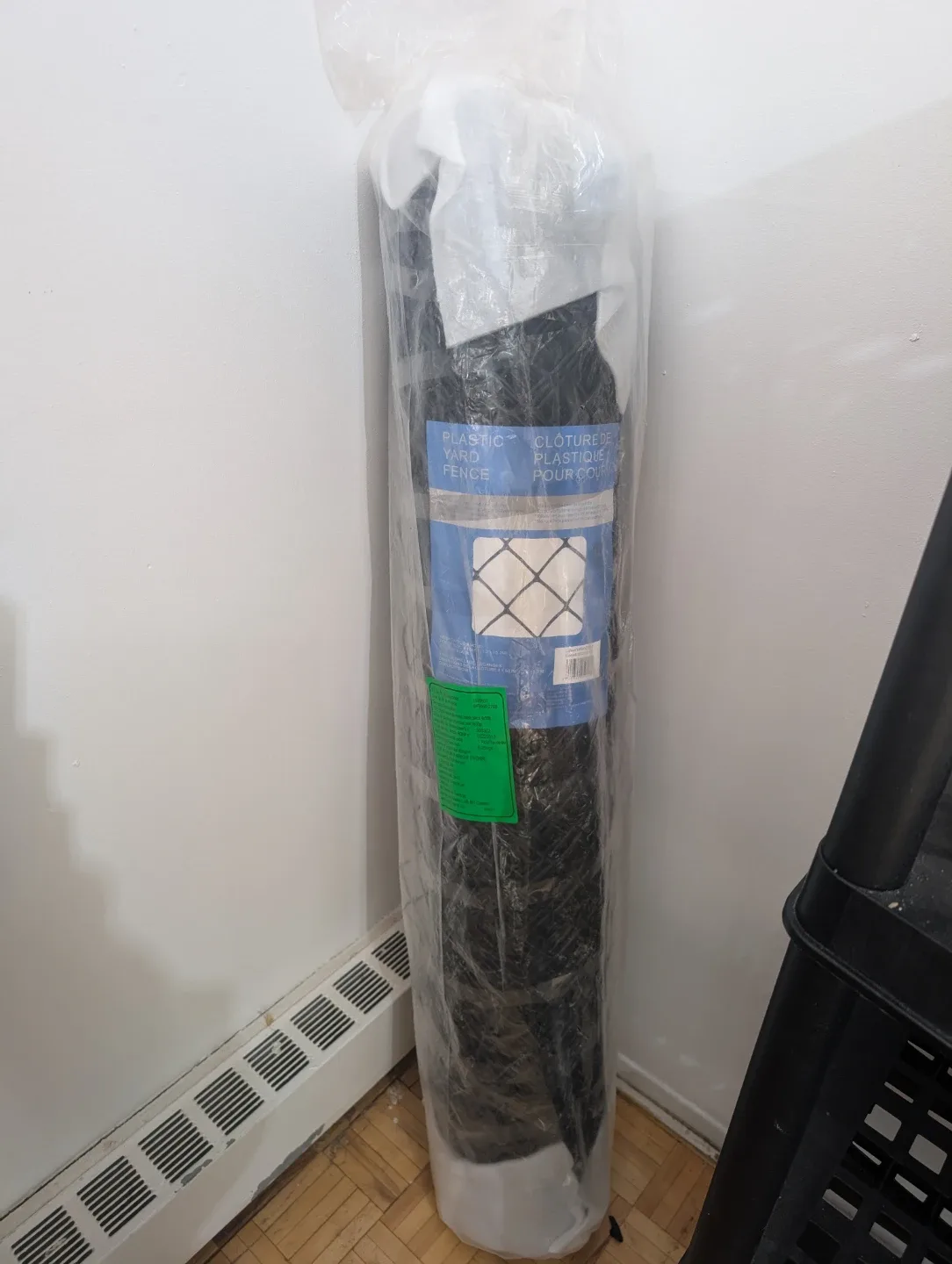 Plastic Yard Fence - Black, 4x50ft