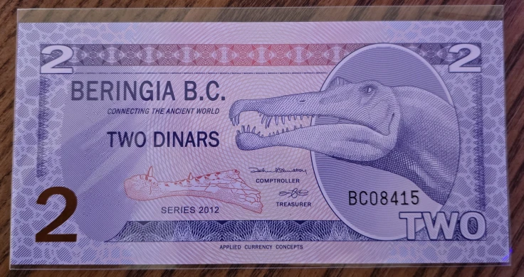 Beringia B.C. Two Dinars - Fantasy