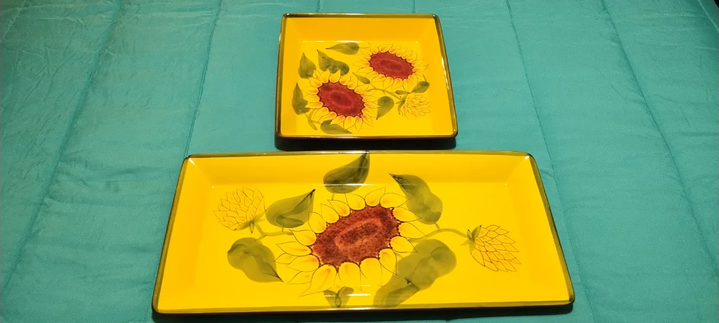 Sunflower Serving Trays
