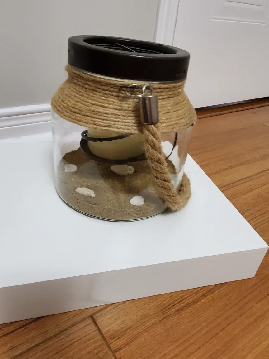 Decorative Rope Jar  cottage decor #Cleanout