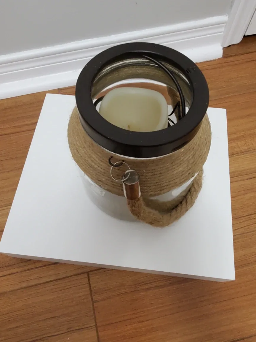 Decorative Rope Jar  cottage decor #Cleanout image indicator(2)