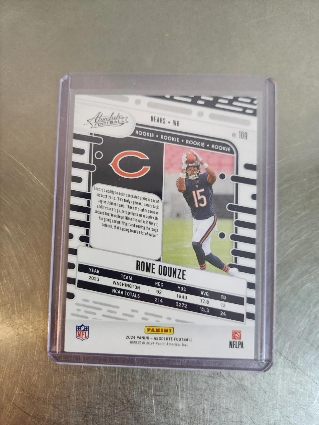 Rome Odunze Rookie Card - photo 2