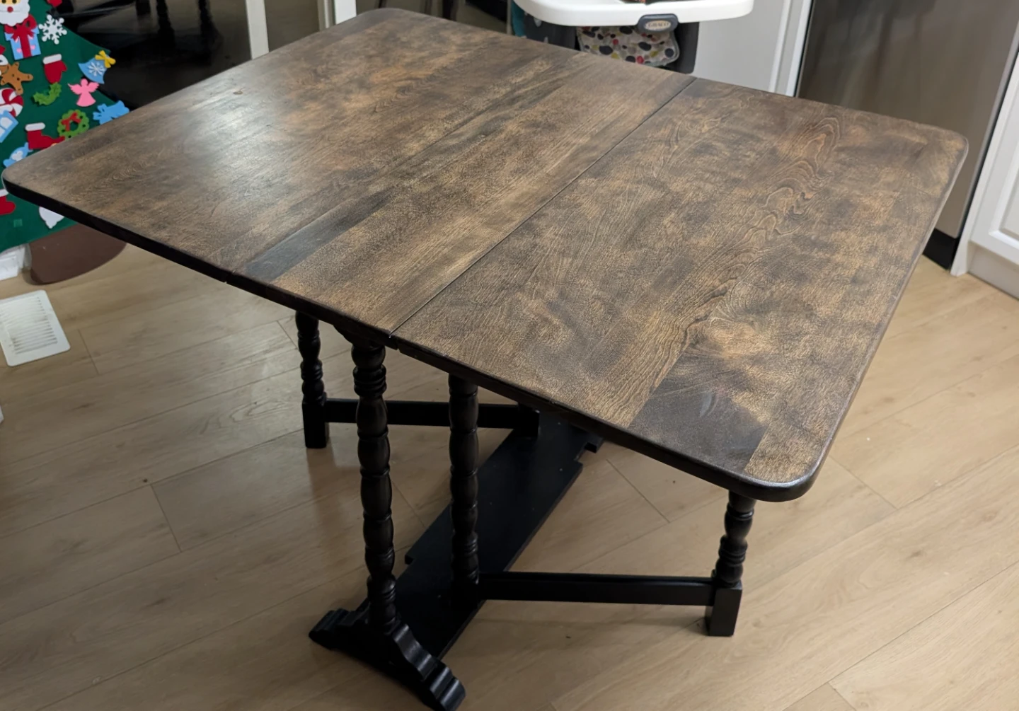 Drop Leaf Table - Brown Wood