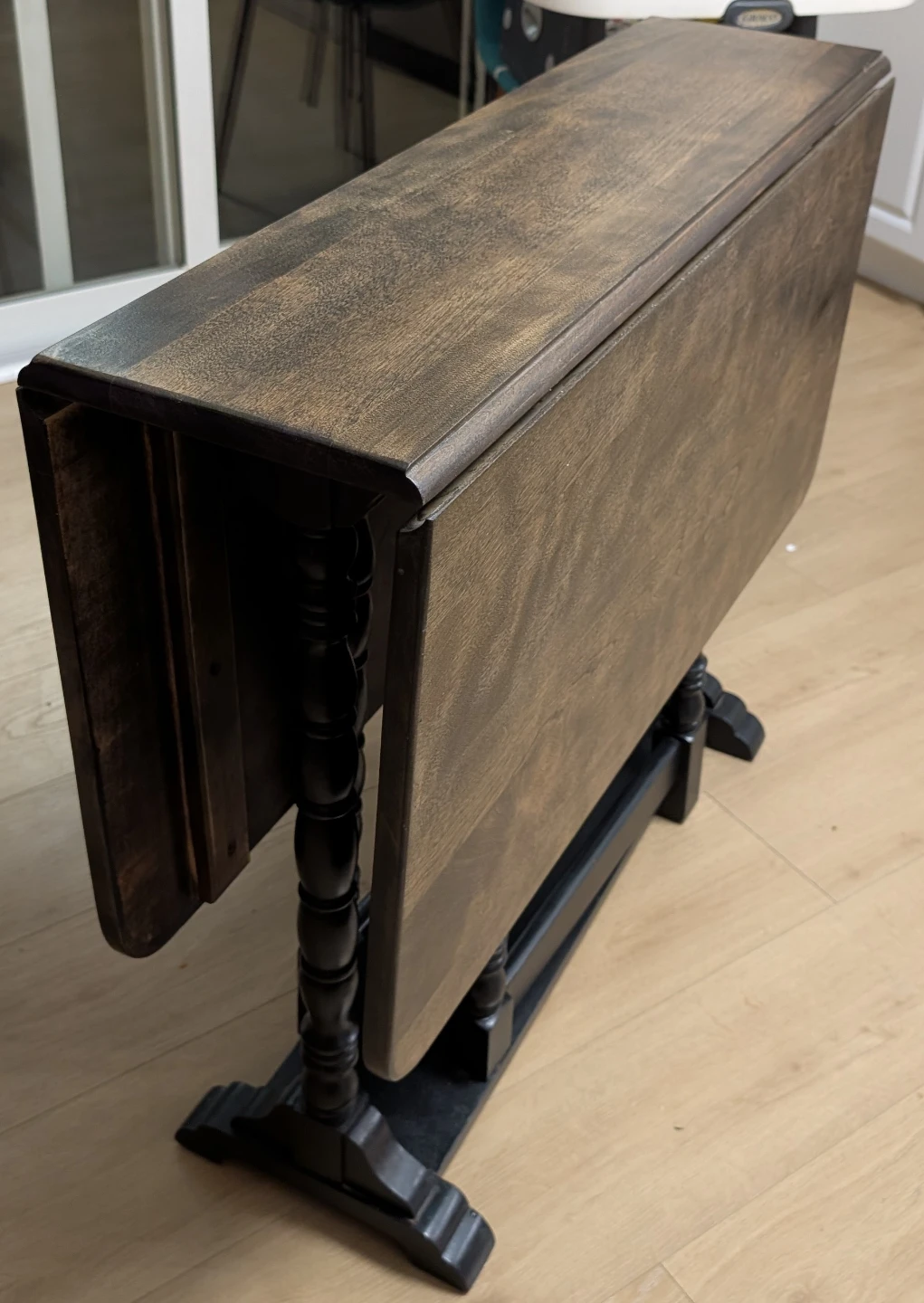 Drop Leaf Table - Brown Wood - photo 5