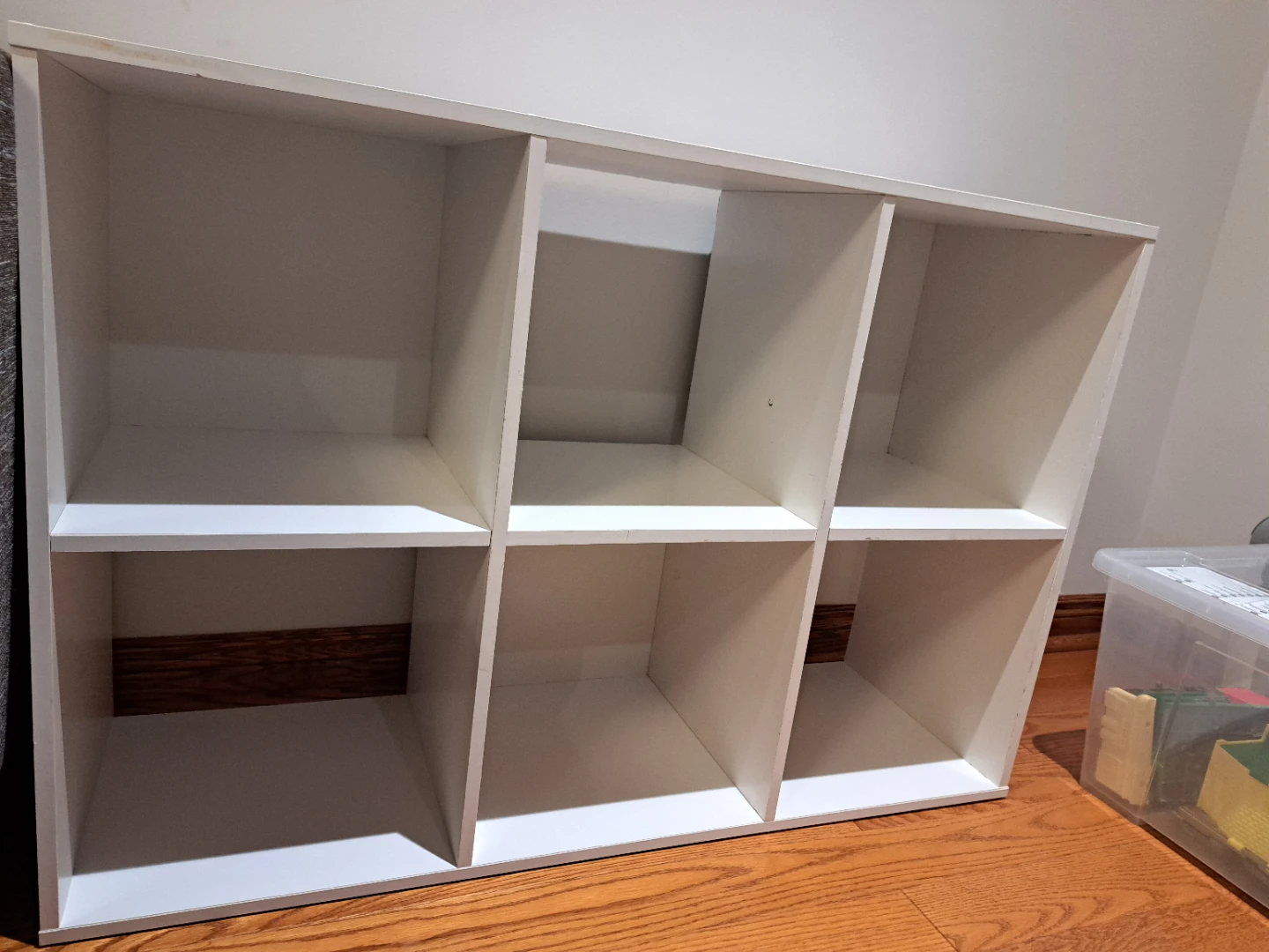 White 6-Cube Storage Shelf - photo 2