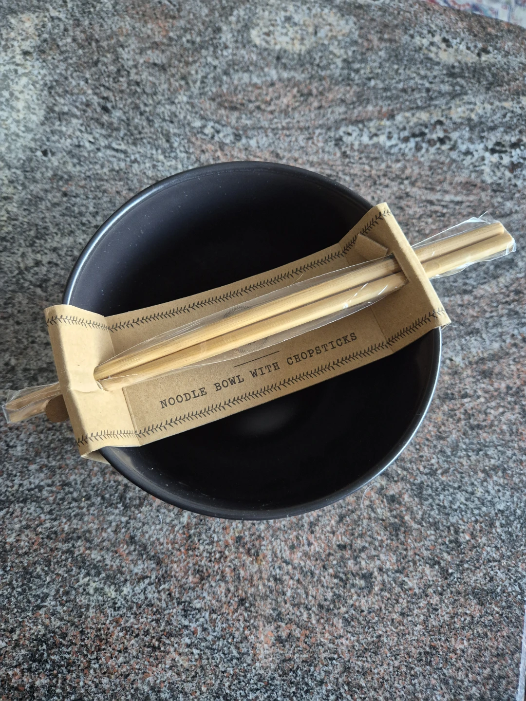 Noodle Bowl with Chopsticks - New