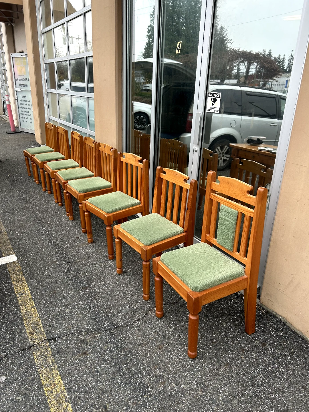 Solid Wood Dining Table with 8 Chairs – Farmhouse - photo 5