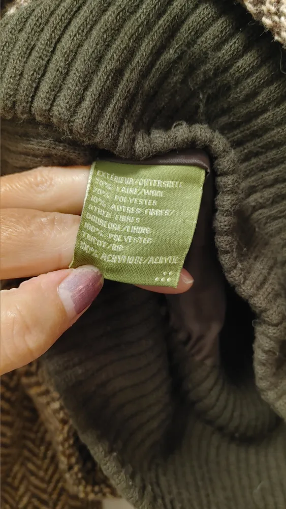 Brown Wool Blend Jacket size xs image indicator(9)