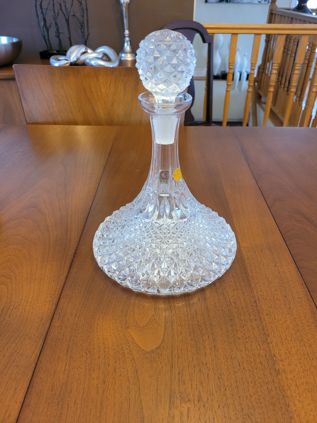 1/2 Off - Vintage Crystal Decanter 30% PbO Glass