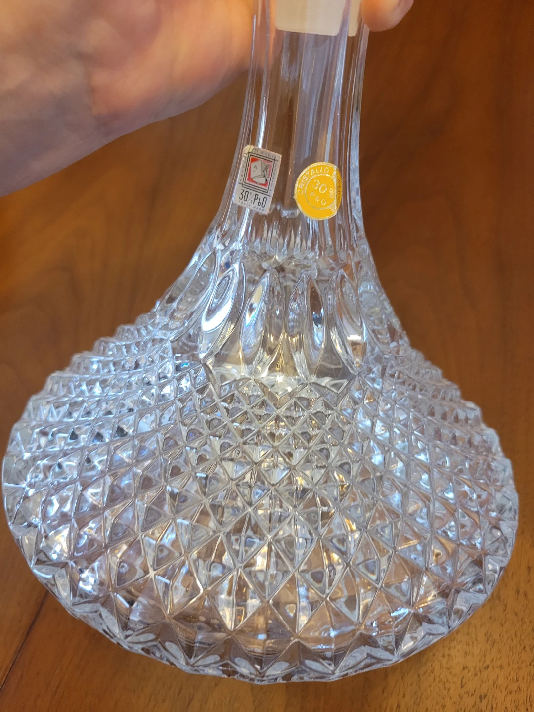 1/2 Off - Vintage Crystal Decanter 30% PbO Glass - photo 3