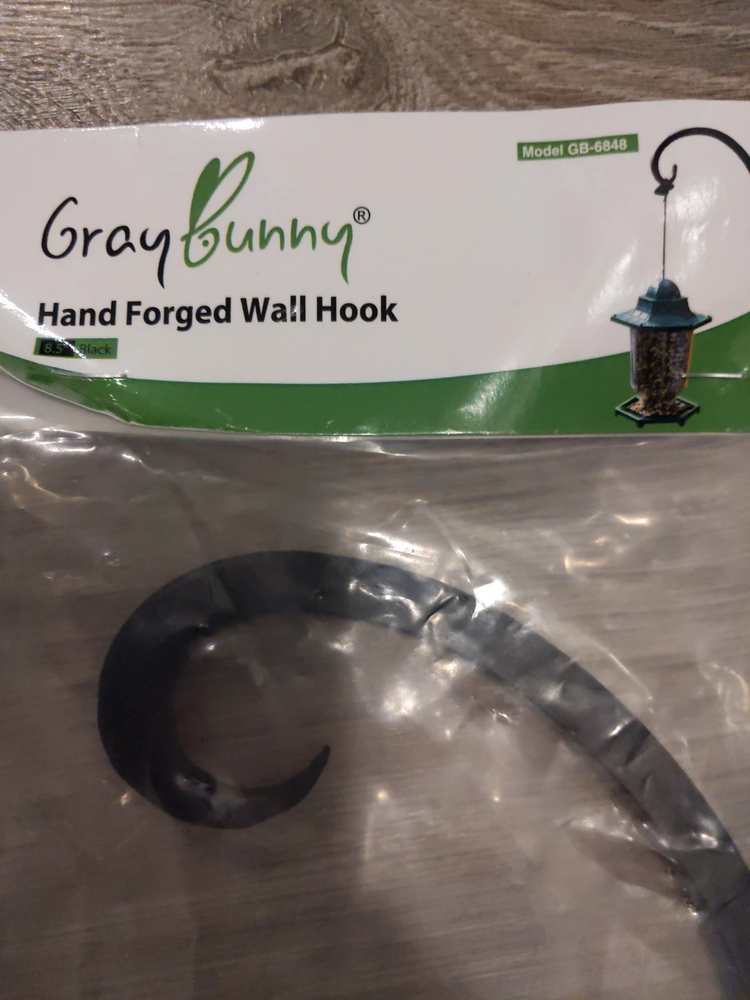 2 for $13;  GrayBunny Hand Forged Wall Hook GB-6848