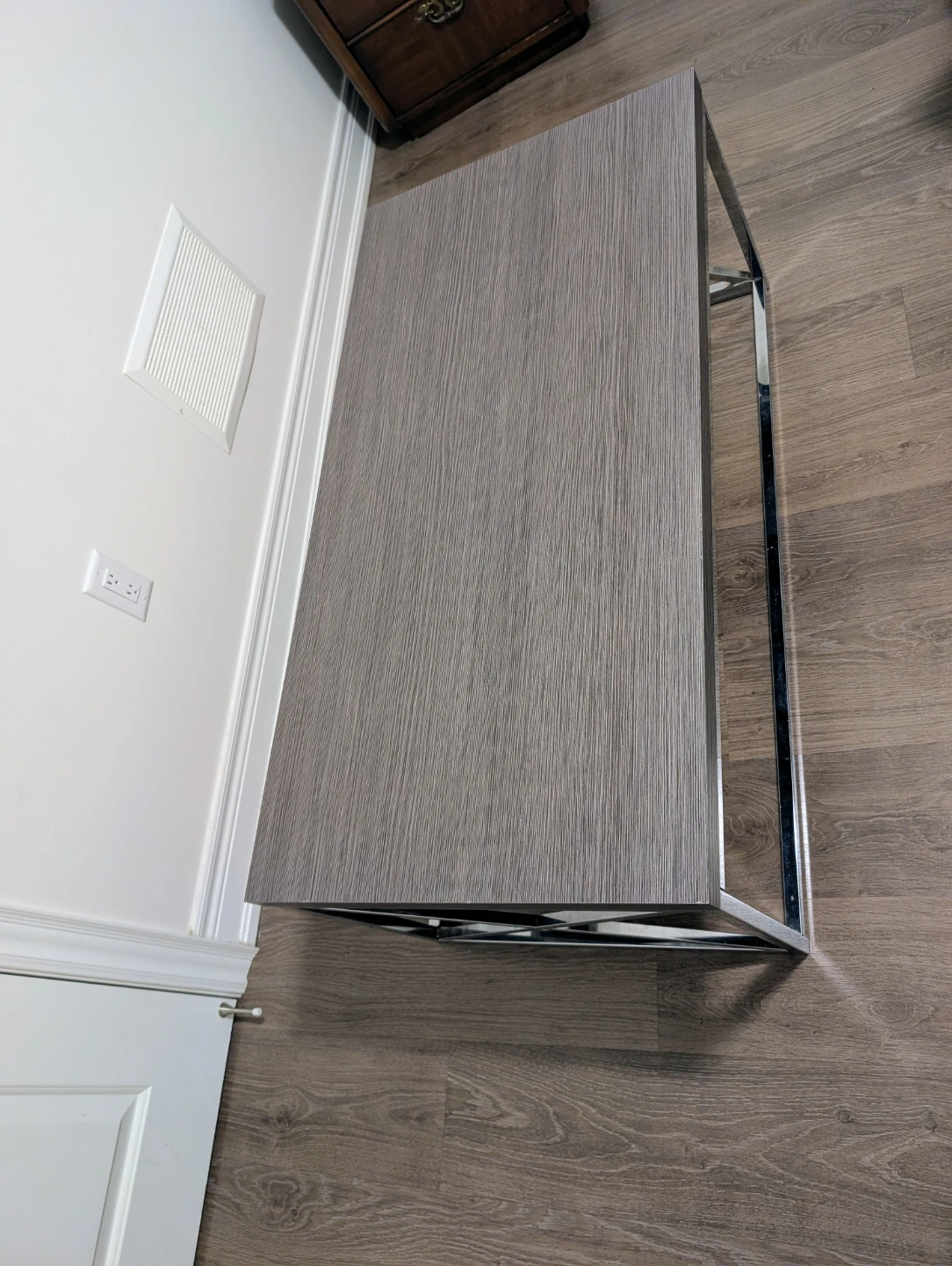 Grey & Chrome Coffee Table - photo 2