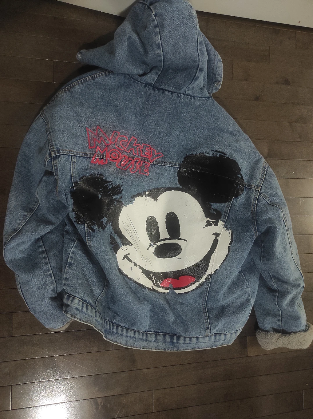 Mickey Mouse Denim Jacket with Hood - photo 3