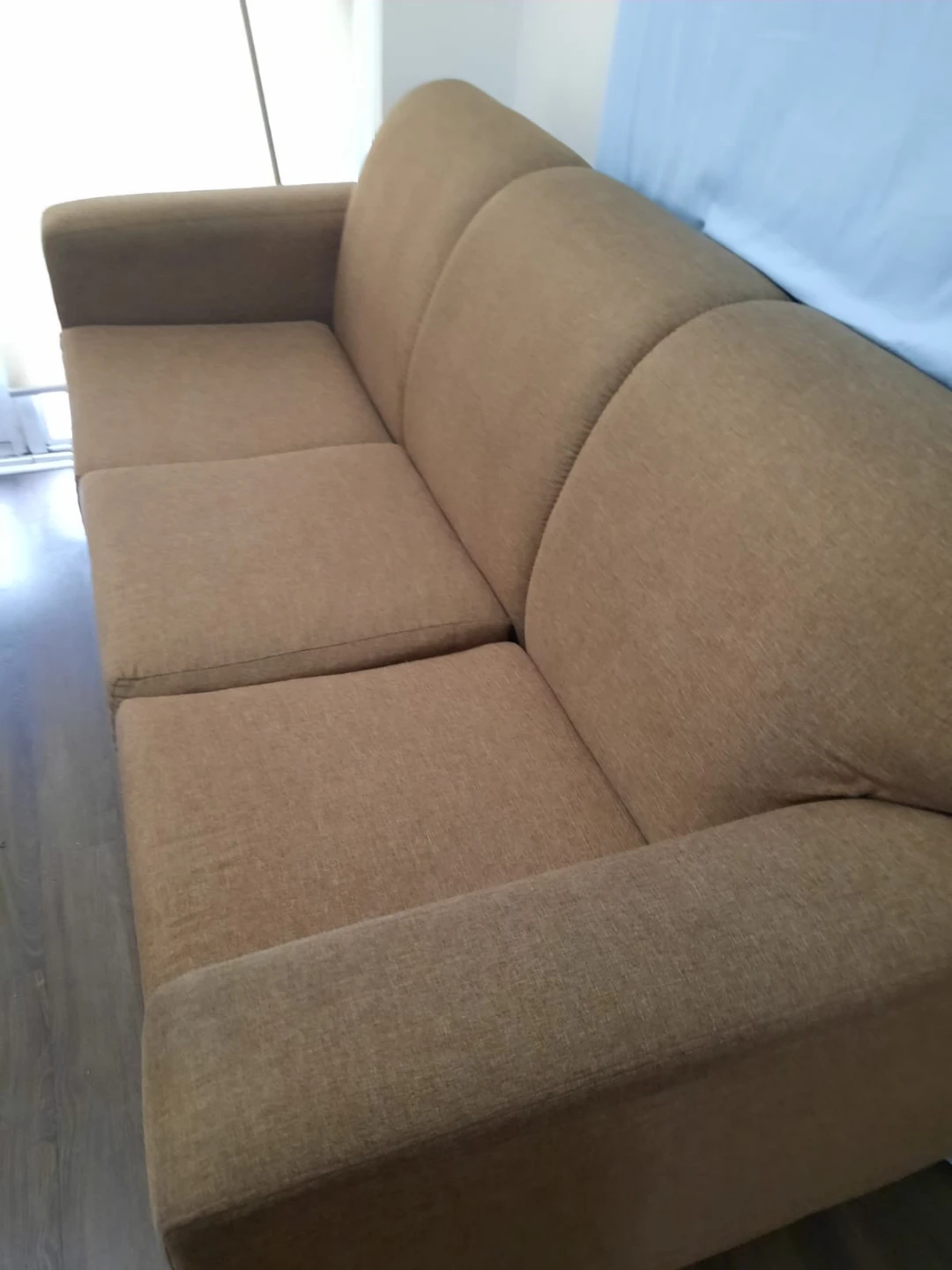 Comfortable 5 seater Brown fabric Sofa - photo 5