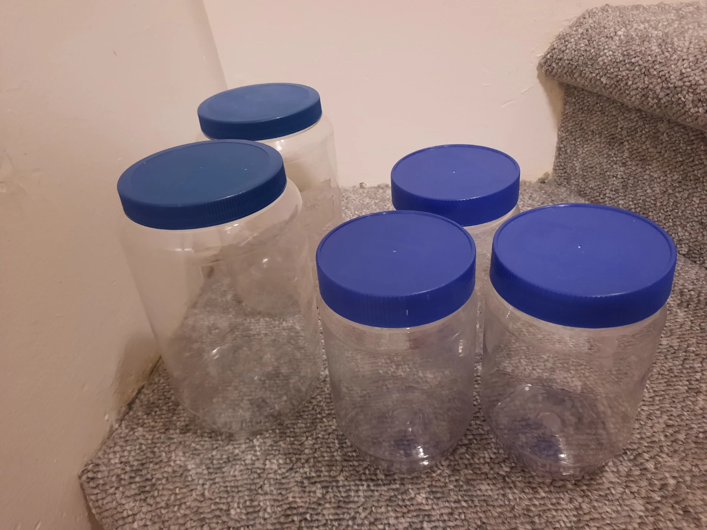 Plastic Storage Containers - Set of 5