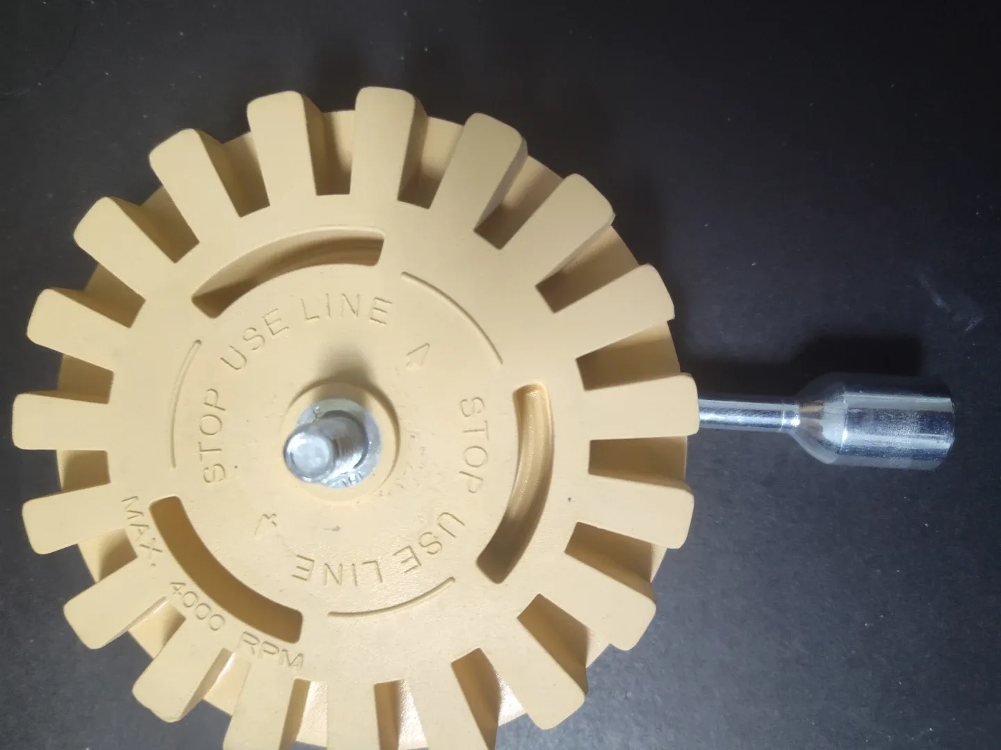 Rubber Eraser Wheel  - Adhesive & Decal Remover for Cars, Trucks