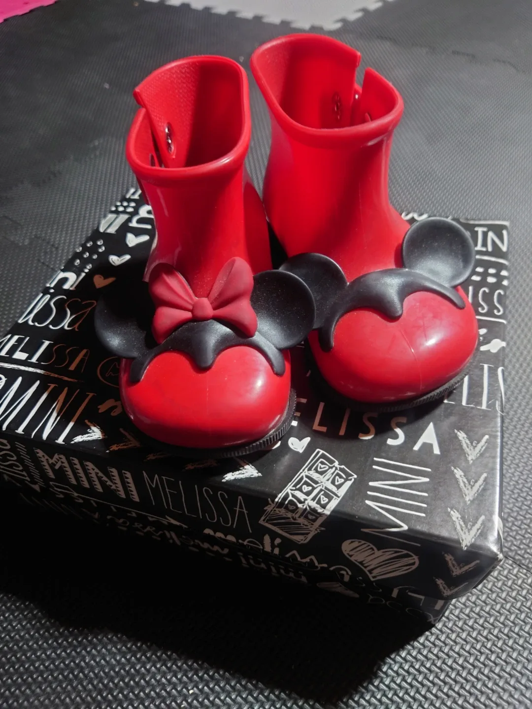 Mini Melissa Disney Rain Boots - Size 8