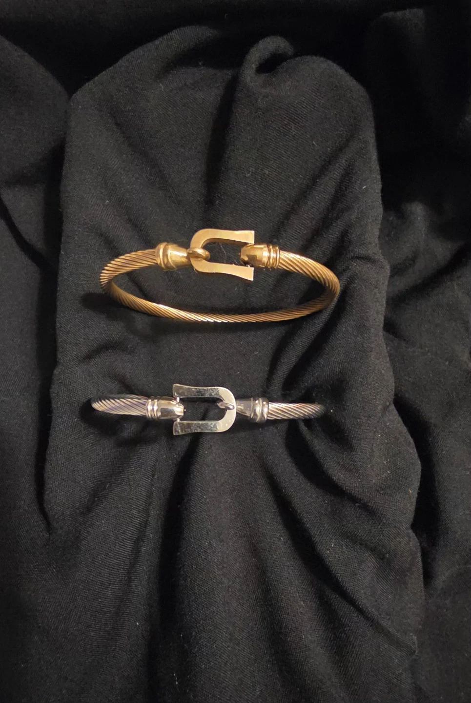 Cable Buckle Bangle Bracelet