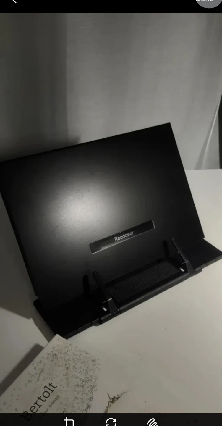 Readaeer Metal Book Stand - Black #Cleanout image indicator(9)