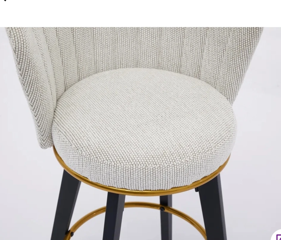 Upholstered Swivel Bar Stool - New in Box! - photo 4