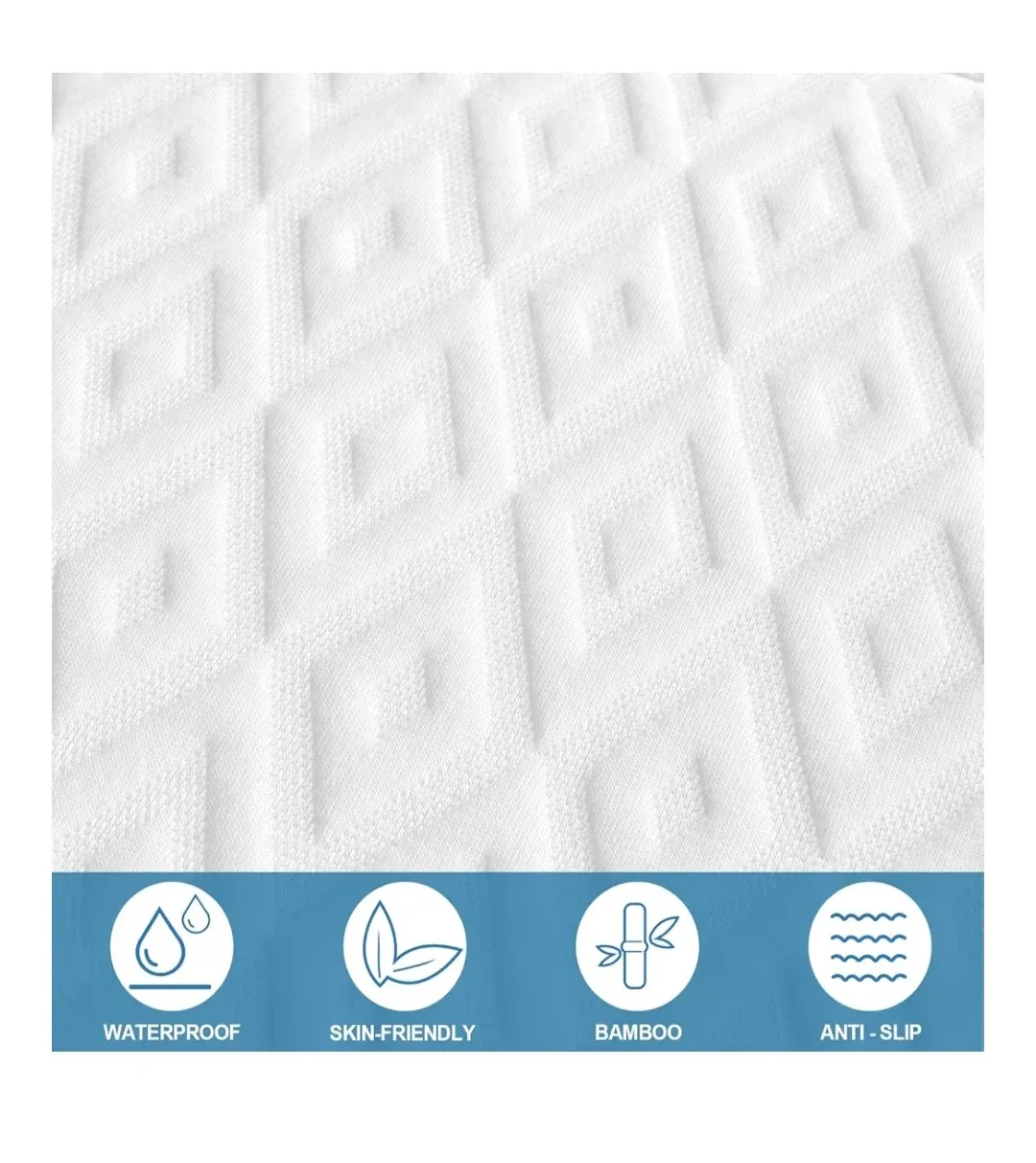 SpringSpirit Pack and Play Mattress Pad 38" x 26" image indicator(8)