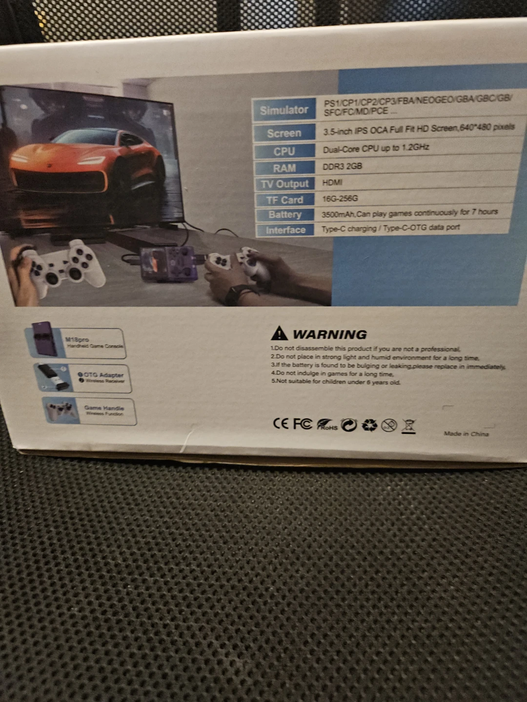 New M18Pro Handheld Game Console - photo 3