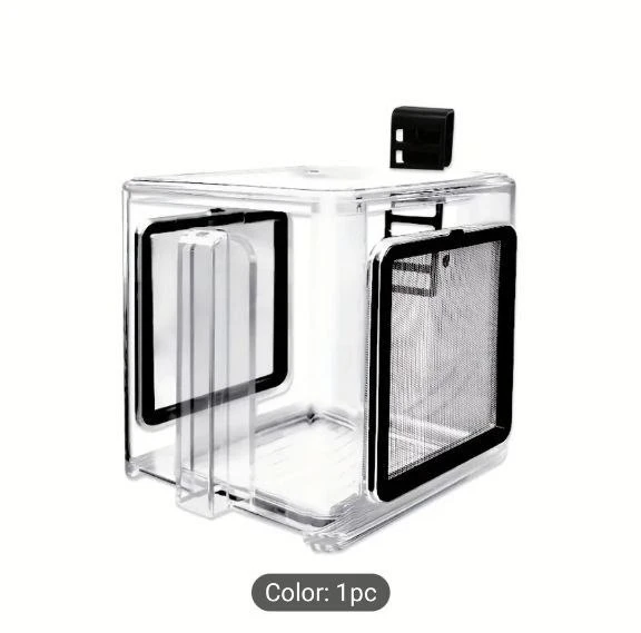 Square Acrylic Aquarium Isolation Box with Oxygen - photo 3