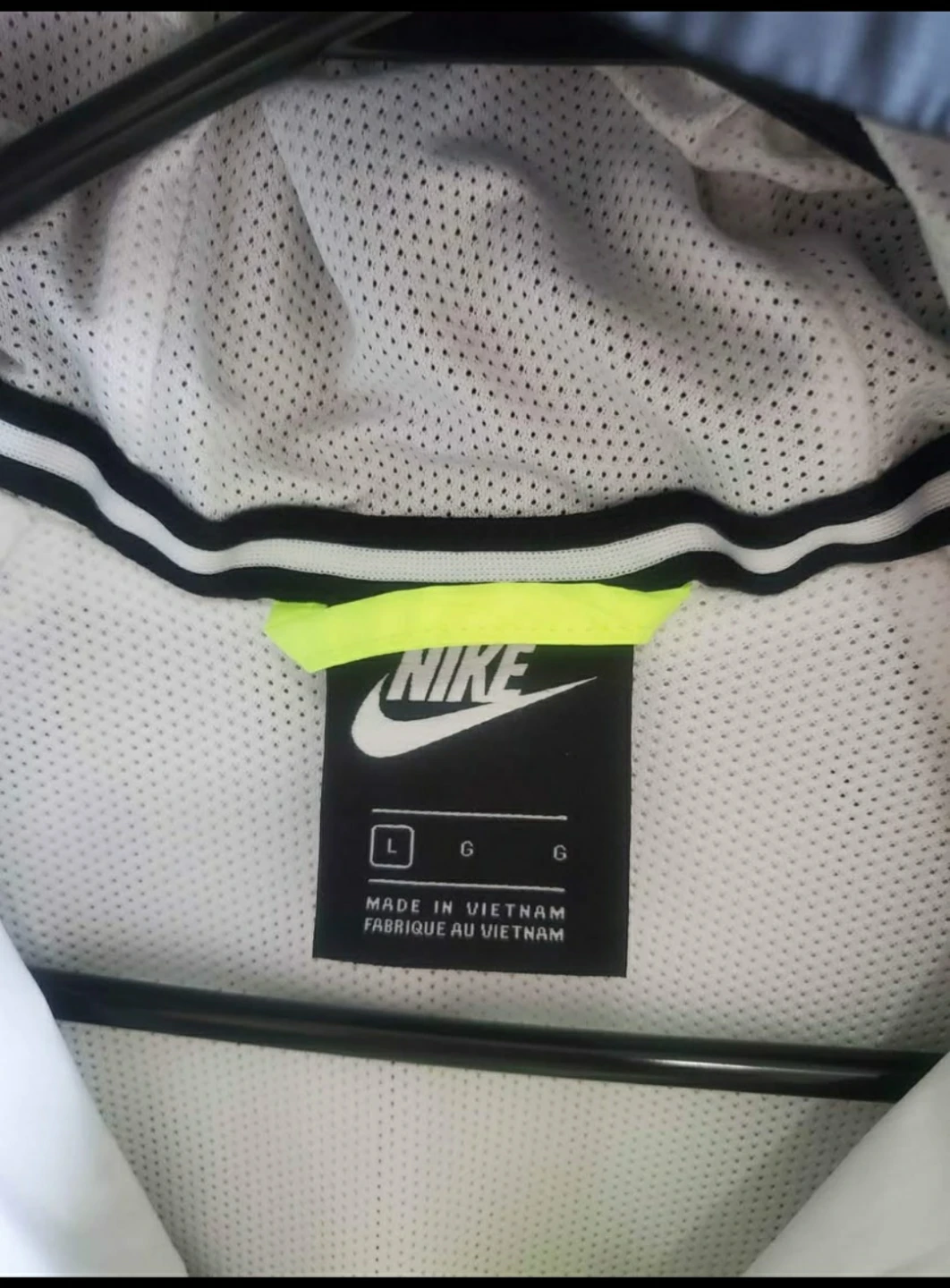 Nike Windrunner Jacket - Black, White & Neon Green - Large - photo 5