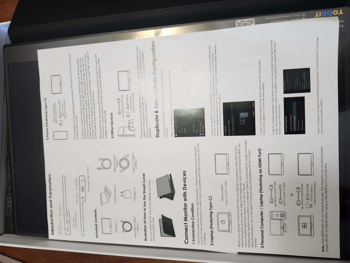 Yodoit Portable Monitor - Like New! - photo 4