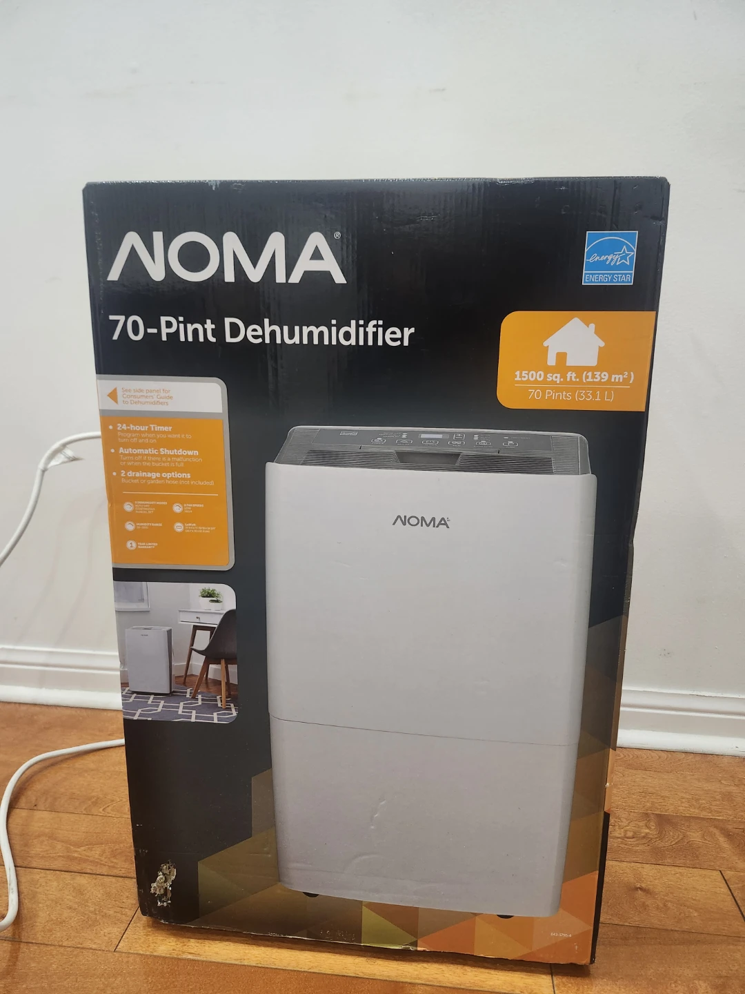 NOMA 70-Pint Dehumidifier - photo 2