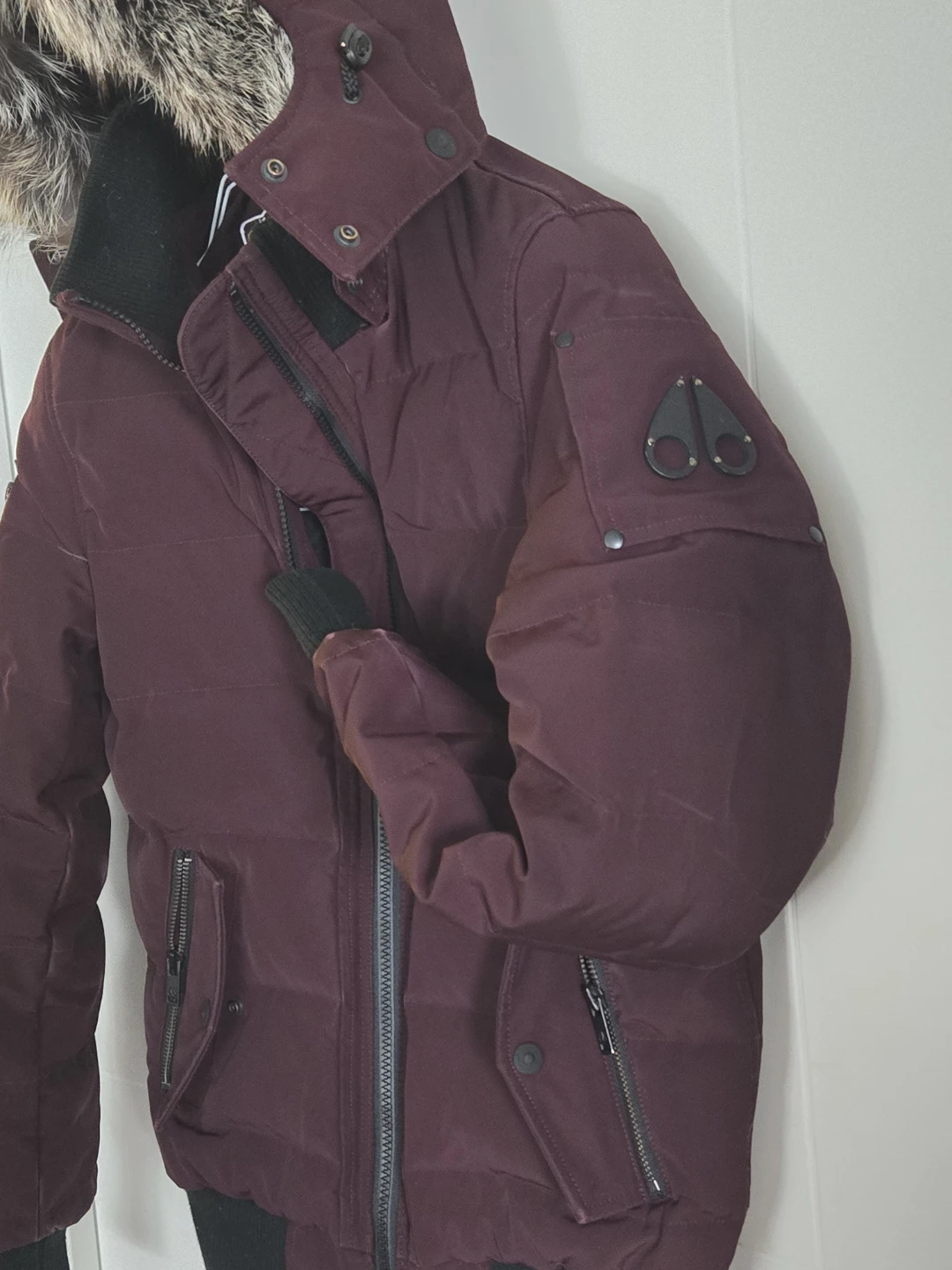 Moose Knuckles Down Bomber Jacket - Size S freshly dry cleaned - photo 3